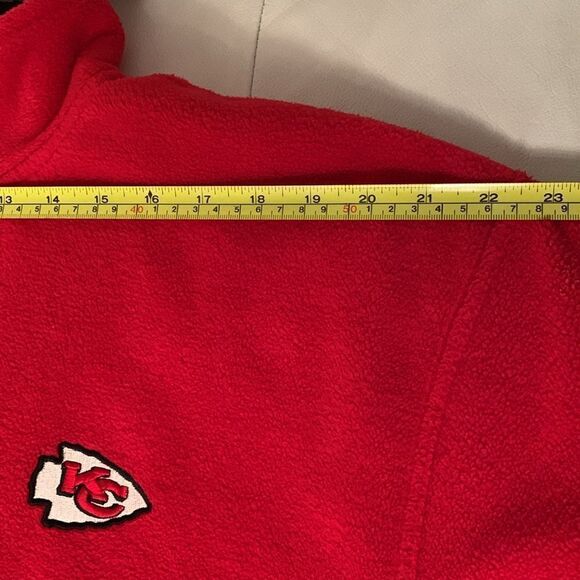 Iron Knights Athletics Fleece Red Full Zipper Jacket Pockets Logo Size M - Picture 2 of 9